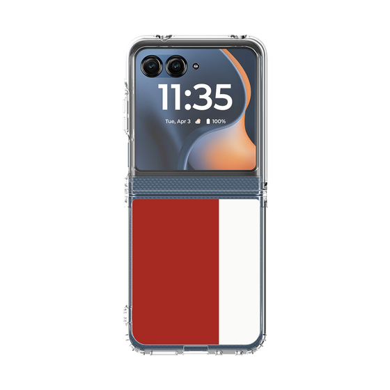 クリアケース［ CASEPLAY Bi-Colors Red & White - ケースプレイ・バイカラー レッド＆ホワイト ］