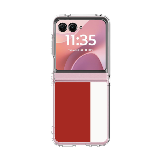 クリアケース［ CASEPLAY Bi-Colors Red & White - ケースプレイ・バイカラー レッド＆ホワイト ］