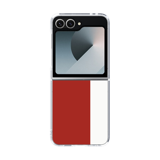 クリアケース［ CASEPLAY Bi-Colors Red & White - ケースプレイ・バイカラー レッド＆ホワイト ］