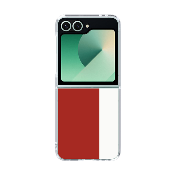 クリアケース［ CASEPLAY Bi-Colors Red & White - ケースプレイ・バイカラー レッド＆ホワイト ］