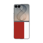 クリアケース［ CASEPLAY Bi-Colors Red & White - ケースプレイ・バイカラー レッド＆ホワイト ］