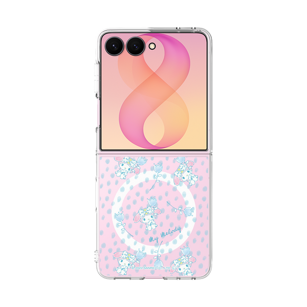クリアケース for Samsung Galaxy Z Flip8［ マイメロディ - Clear Blue ］
