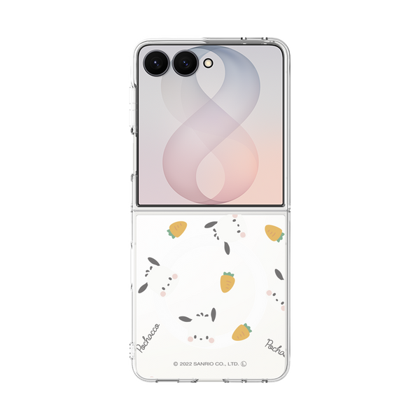 クリアケース for Samsung Galaxy Z Flip8［ ポチャッコ - むきゅむき