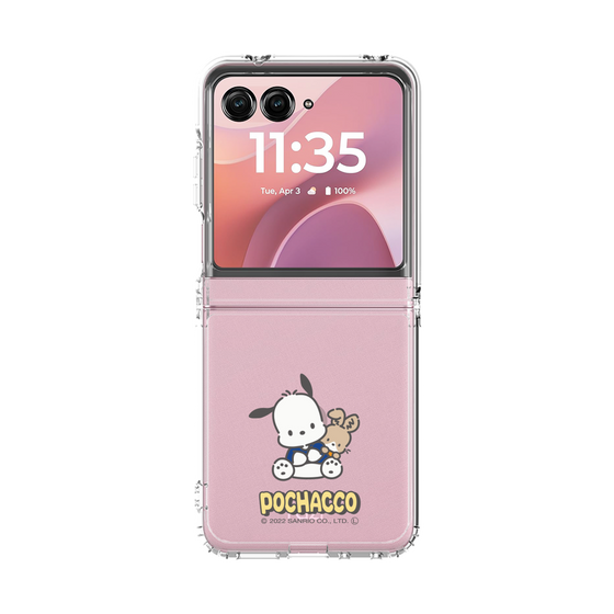 クリアケース［ ポチャッコ - うしろうしろ - ラビと一緒 ］