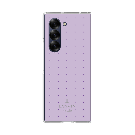 クリアケース［ LANVIN en Bleu Tiny dots Purple - ランバン ドット パープル ］