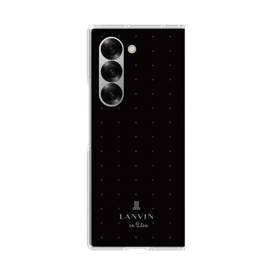 クリアケース［ LANVIN en Bleu Tiny dots Black - ランバン ドット ブラック ］