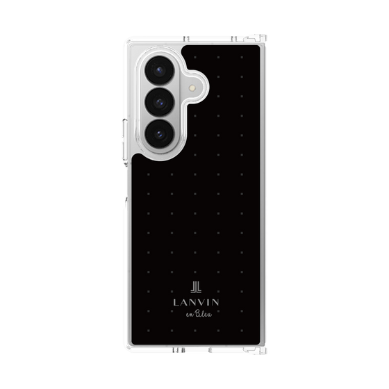 クリアケース［ LANVIN en Bleu Tiny dots Black - ランバン ドット ブラック ］