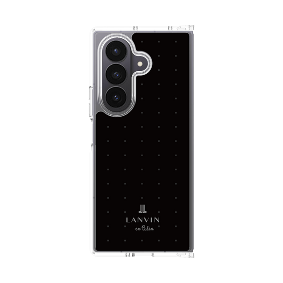 クリアケース［ LANVIN en Bleu Tiny dots Black - ランバン ドット ブラック ］