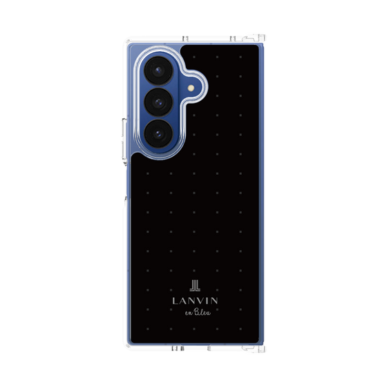 クリアケース［ LANVIN en Bleu Tiny dots Black - ランバン ドット ブラック ］