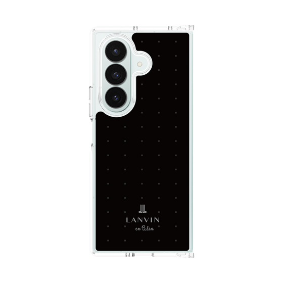クリアケース［ LANVIN en Bleu Tiny dots Black - ランバン ドット ブラック ］
