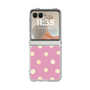 クリアケース［ 水彩ドット・レトロカラー - Pink ］