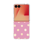 クリアケース［ 水彩ドット・レトロカラー - Pink ］