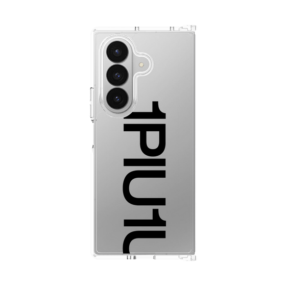 クリアケース［ 1PIU1UGUALE3 - Logo Bold - Black ］