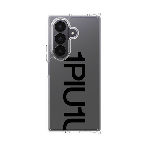 クリアケース［ 1PIU1UGUALE3 - Logo Bold - Black ］