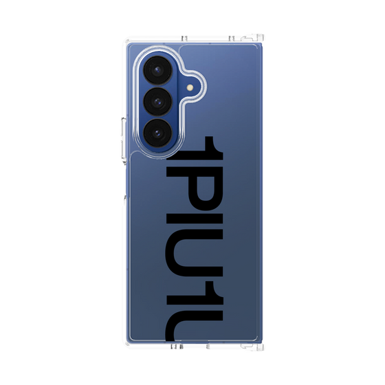 クリアケース［ 1PIU1UGUALE3 - Logo Bold - Black ］
