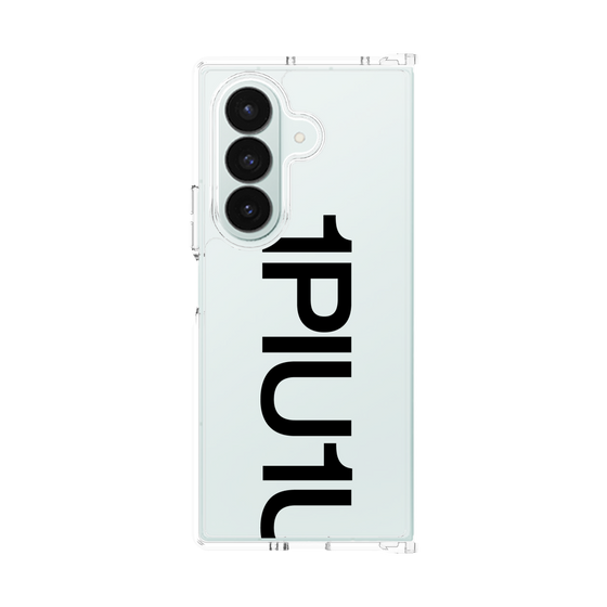 クリアケース［ 1PIU1UGUALE3 - Logo Bold - Black ］
