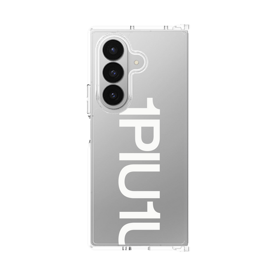 クリアケース［ 1PIU1UGUALE3 - Logo Bold -White ］
