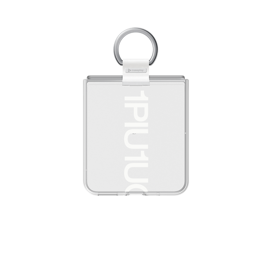 クリアケース［ 1PIU1UGUALE3 - Logo Bold -White ］