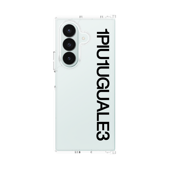 クリアケース［ 1PIU1UGUALE3 - Logo - Black ］