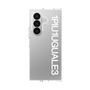 クリアケース［ 1PIU1UGUALE3 - Logo - White ］