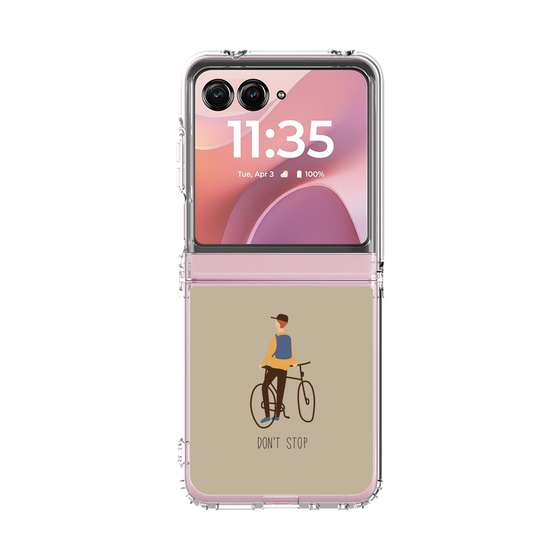 クリアケース［ Dont stop - Brown ］