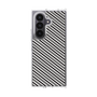 クリアケース［ Small Stripe - Gray × Black ］