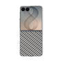 クリアケース［ Small Stripe - Gray × Black ］