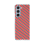 クリアケース［ Small Stripe - Red × Black ］