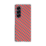 クリアケース［ Small Stripe - Red × Black ］