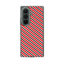 クリアケース［ Small Stripe - Red × Black ］