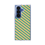 クリアケース［ Small Stripe - Green × Orange ］