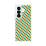 クリアケース［ Small Stripe - Green × Orange ］