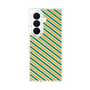 クリアケース［ Small Stripe - Green × Orange ］
