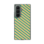クリアケース［ Small Stripe - Green × Orange ］