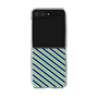 クリアケース［ Small Stripe - Navy × Green ］