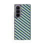 クリアケース［ Small Stripe - Navy × Green ］
