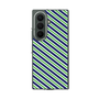 クリアケース［ Small Stripe - Navy × Green ］