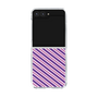 クリアケース［ Small Stripe - Purple × Pink ］