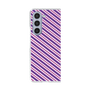 クリアケース［ Small Stripe - Purple × Pink ］