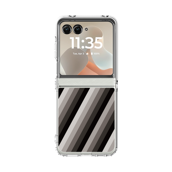 クリアケース［ Middle Stripe - Black ］