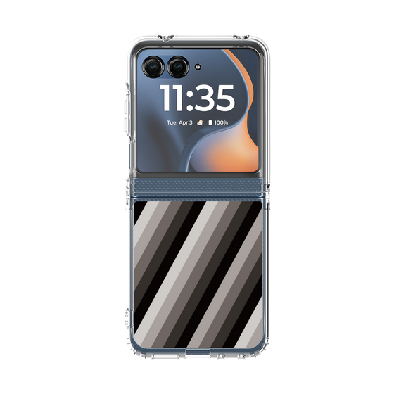 クリアケース［ Middle Stripe - Black ］