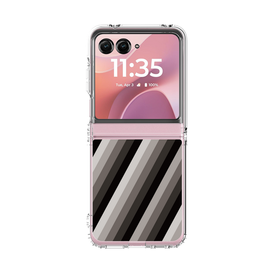 クリアケース［ Middle Stripe - Black ］