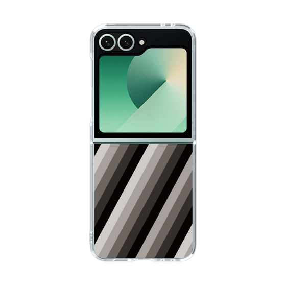 クリアケース［ Middle Stripe - Black ］