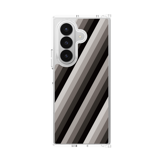 クリアケース［ Middle Stripe - Black ］