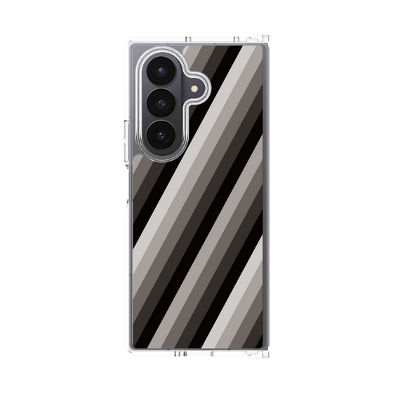 クリアケース［ Middle Stripe - Black ］