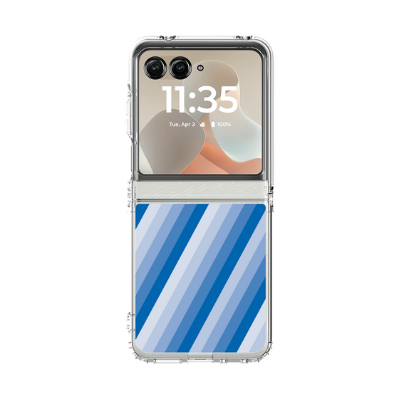 クリアケース［ Middle Stripe - Blue ］