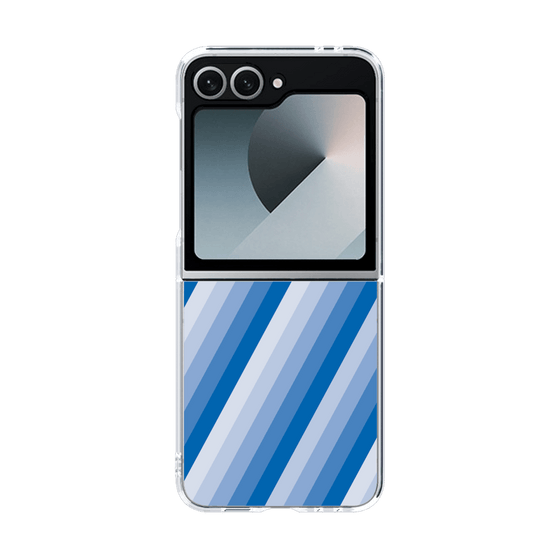 クリアケース［ Middle Stripe - Blue ］