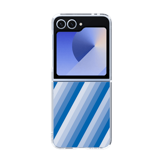 クリアケース［ Middle Stripe - Blue ］