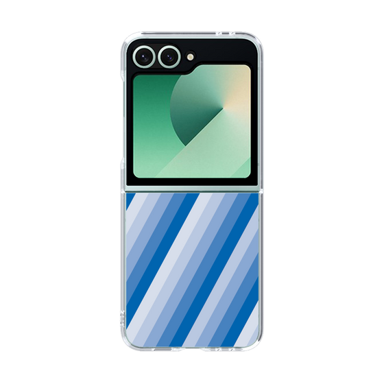 クリアケース［ Middle Stripe - Blue ］