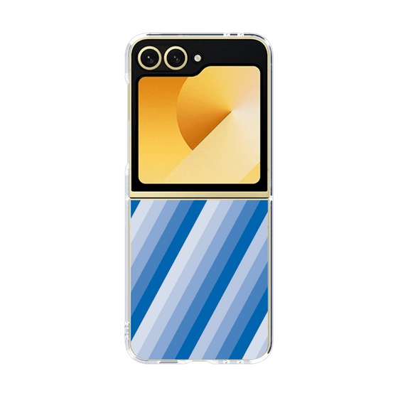 クリアケース［ Middle Stripe - Blue ］